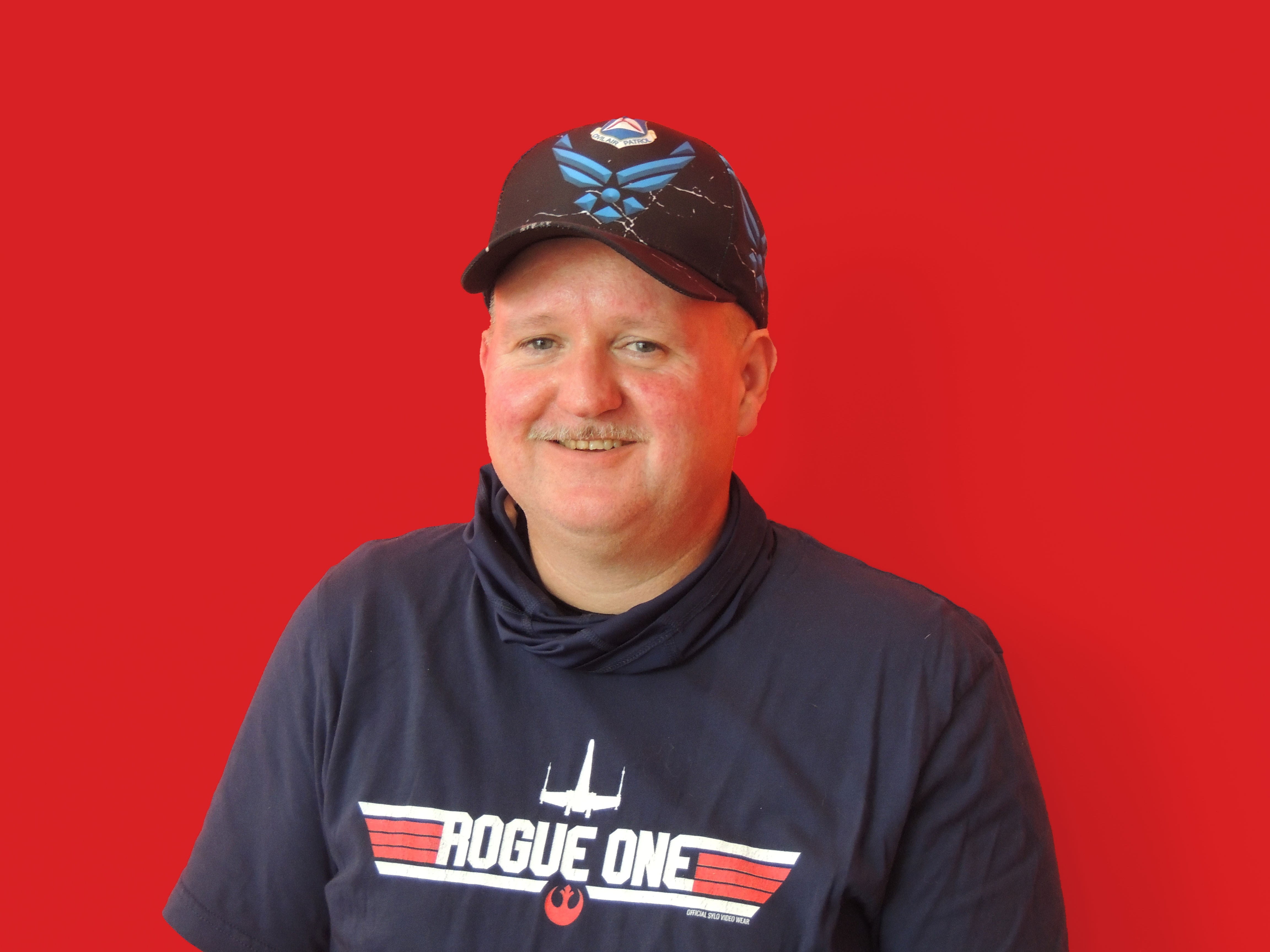 Headshot of Steve Savage, Raymond Employee, and air show volunteer. 